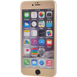 Protection d'&eacute;cran en Alliage de Titane et verre tremp&eacute; pour Apple iPhone 6 Plus/6s Plus, Or