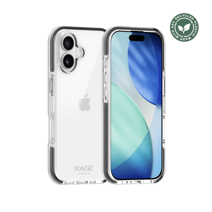 Coque Sport mesh pour 60% de plastique recycl&eacute; Apple iPhone 17, Noir