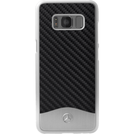 Case Mercedes-Benz Wave V Genuine carbon & Aluminium case for Samsung Galaxy S8+, Black