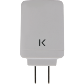 Chargeur Universel Double USB (US) 3.1A, Blanc Lumineux