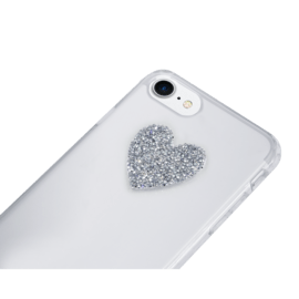 Case Swarovski&reg; Ultra Fine Rock Crystal Sticker, Sparkling Silver Heart