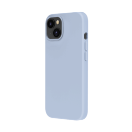 Coque antichoc en gel de silicone doux pour Apple iPhone 14, Bleu Lilas