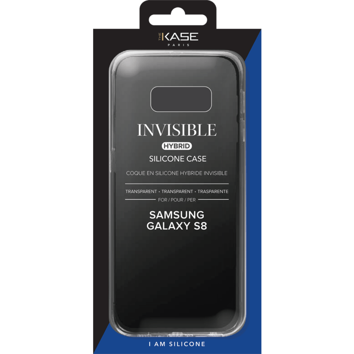 Coque hybride invisible pour Samsung Galaxy S8, Transparent