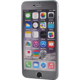 Protection d'écran en Alliage de Titane et verre trempé pour Apple iPhone 6 Plus/6s Plus, Gris sidéral