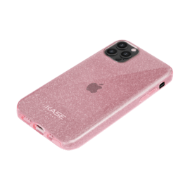 Coque slim&nbsp;paillet&eacute;e &eacute;tincelante pour Apple iPhone 12/12 Pro, Or Rose