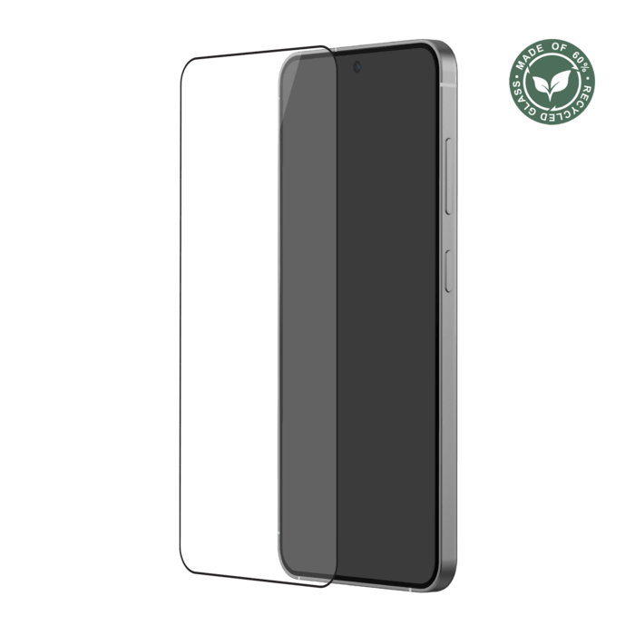 Protection d'&eacute;cran en verre tremp&eacute; (60% verre tremp&eacute; recycl&eacute;) pour Samsung Galaxy S25 Edge, Noir