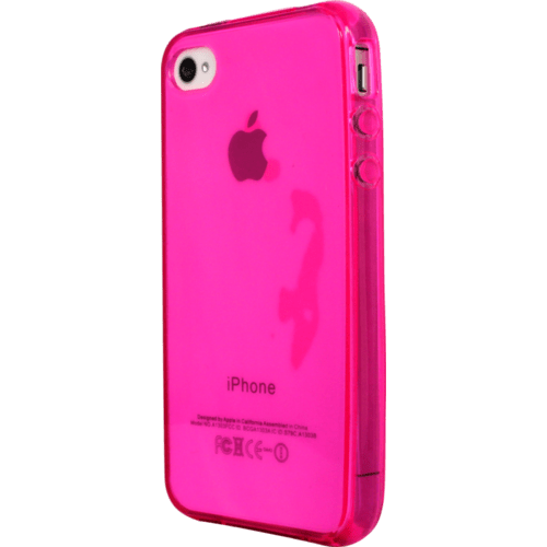 Coque pour Apple iPhone 4/4S, silicone Rose