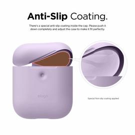 Airpod Protective Silicon Hang Case Lavende
