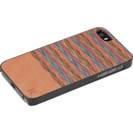 Coque bois pour Apple iPhone 5/5s/SE, Browny Check