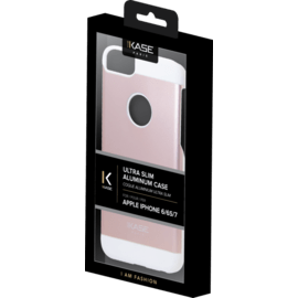 Coque aluminium ultra slim pour Apple iPhone 6/6s/7, Or Rose