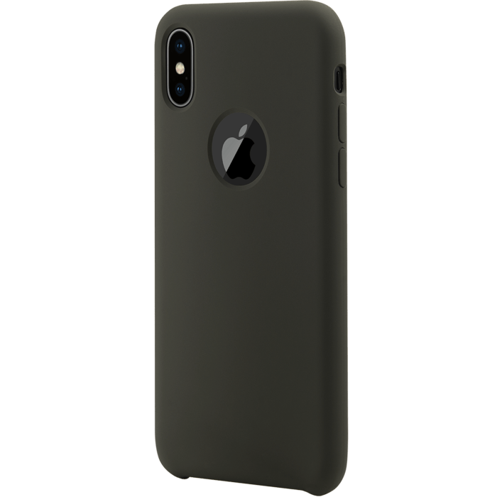 Coque en gel de silicone doux pour Apple iPhone X, Vert olive fonc&eacute;