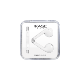 Case K Earphones with micro and remote, Bright White