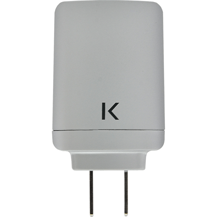 Universal Dual USB Charger (US) 3.1A, Silver