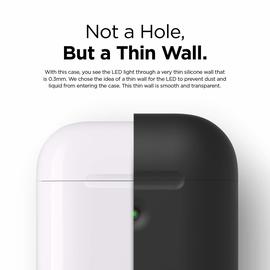 Airpod Protection en  Silicone /  Noir