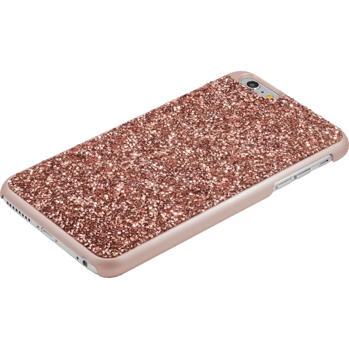 Coque Bling Strass pour Apple iPhone 6 Plus/6s Plus, Or Rose