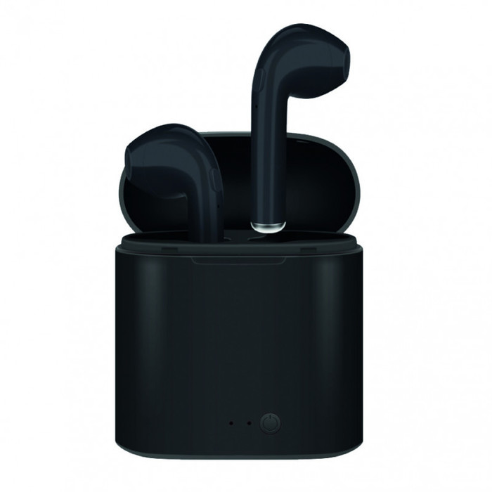 PACK ECOUTEURS TRUE WIRELESS SANS FILS NOIRS + ETUI + CORDONS - SMART CONNECT&reg;