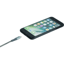 Cavo Lightning® certificato MFi Apple per caricare / sincronizzare USB in acciaio inossidabile ultra-solido (1M), Gray Sidere