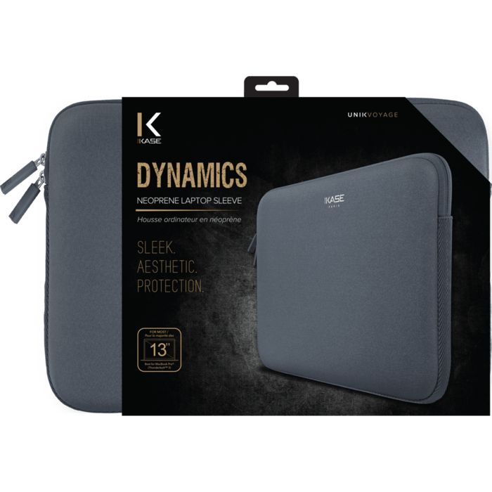 Dynamics Housse ordinateur portable en n&eacute;opr&egrave;ne pour Macbook 13', Gris Dauphin