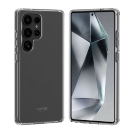 Coque hybride invisible fabriqu&eacute; avec 83% de plastique recycl&eacute; pour Samsung Galaxy S25 Ultra 5G, Transparente