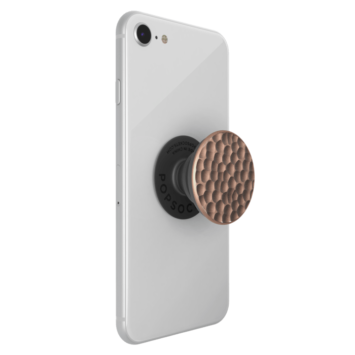 PopSockets PopGrip, M&eacute;tal Or Rose Martel&eacute;