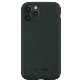 Coque en Suède Alcantara Deluxe pour Apple iPhone 11 Pro, Vert minuit