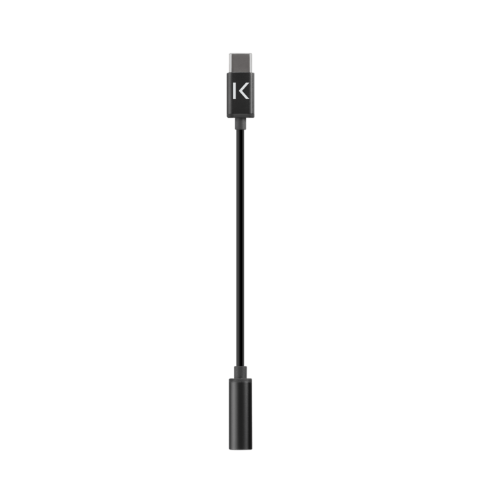 USB-C to 3.5mm Metallic Headphone Jack Adapter, Black