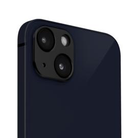 Metallic Alloy Camera Lens Protector for Apple iPhone 13/13 mini, Onyx Black