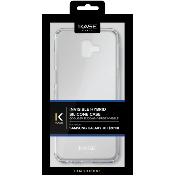 Coque hybride invisible Samsung Galaxy J6+ 2018, Transparent