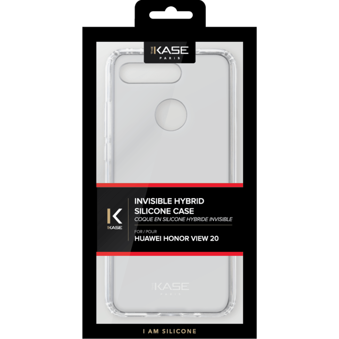 Coque hybride invisible pour Huawei Honor View 20, Transparente