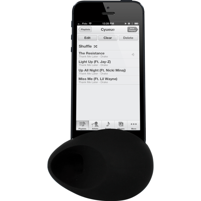 Oeuf Amplificateur de son pour Apple iPhone 4/4S, Noir