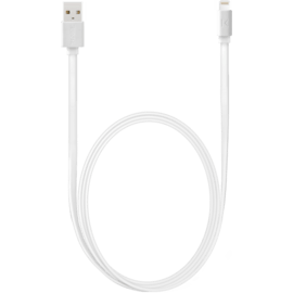 C&acirc;ble Lightning certifi&eacute; MFi Apple Charge/Sync (1M) Blanc Lumineux