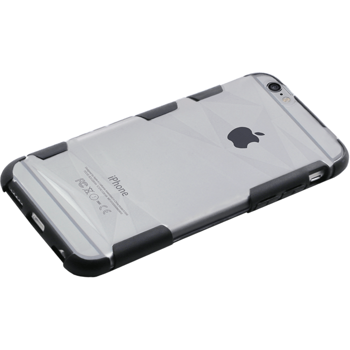 Coque antichoc pour Apple iPhone 6 Plus/6s Plus, motif diamant, Noir