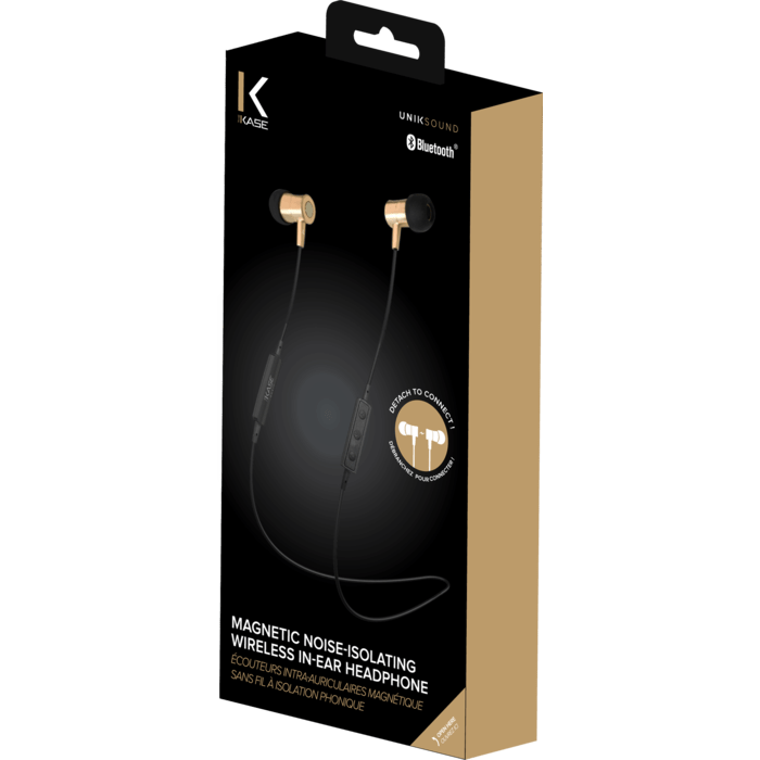 Ear magnetica Auricolare stereo isolamento acustico wireless, oro di Champagne
