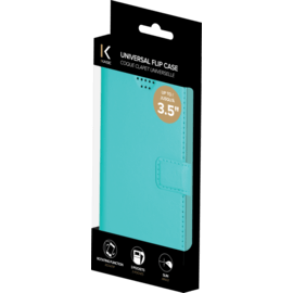 Coque clapet Universelle pour Smartphone (jusqu &agrave; 3.5 pouce), Turquoise