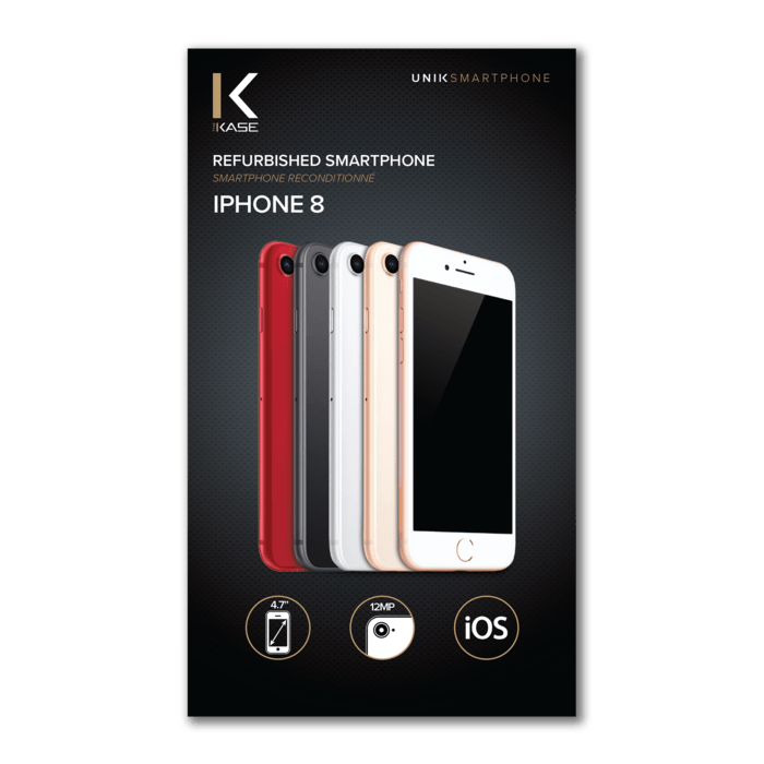 iPhone 8 reconditionn&eacute; 64 Go, Argent, d&eacute;bloqu&eacute;