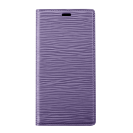 Diarycase 2.0 Coque clapet en cuir v&eacute;ritable avec support aimant&eacute; pour Apple iPhone 13, Violet Lilas