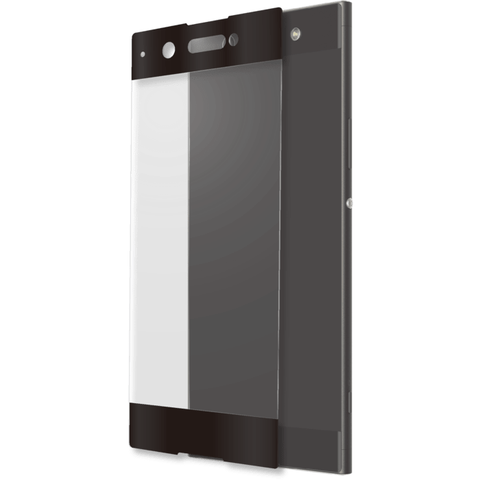 Full Coverage Tempered Glass Screen Protector for Sony Xperia XA1, Black