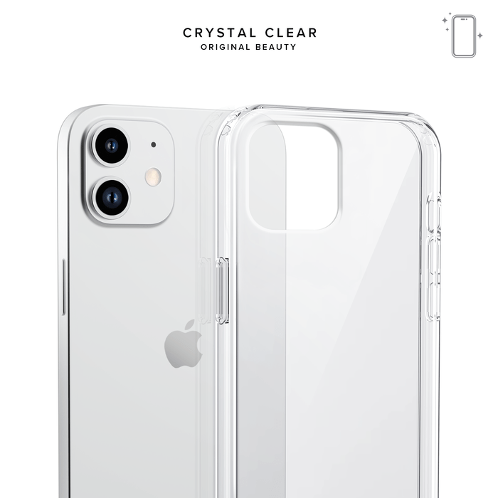 Coque antibact&eacute;rienne hybride invisible pour iPhone 12 mini, Transparente