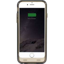 MFi certifi&eacute; Coque Baterie 2400mAh pour Apple iPhone 6/6s, Dore&eacute; (3 bumpers inclus)