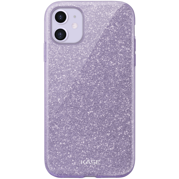 Coque slim&nbsp;paillet&eacute;e &eacute;tincelante pour Apple iPhone 11, Violet