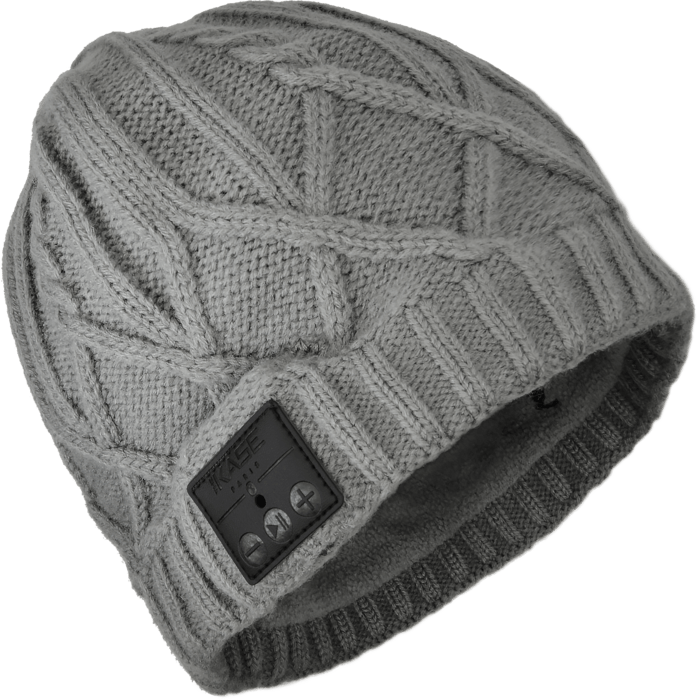 Casque Bluetooth Bonnet maille torsad&eacute;e
