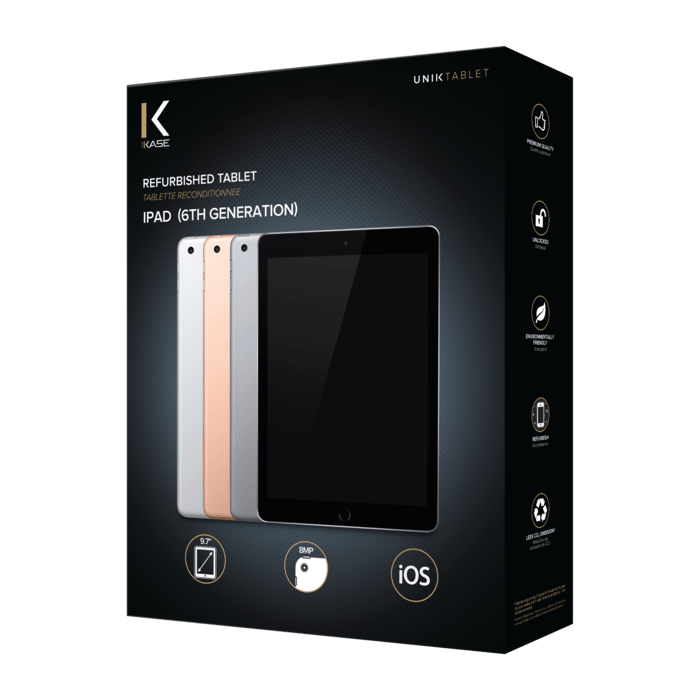 iPad (6th generation) Wifi+4G reconditionn&eacute; 128 Go, Argent, SANS TOUCH ID