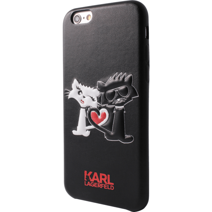 Karl Lagerfeld Choupette in Love Coque pour Apple iPhone 6/6s, Noir