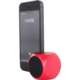 QUBE Enceinte de poche Universelle, Rouge
