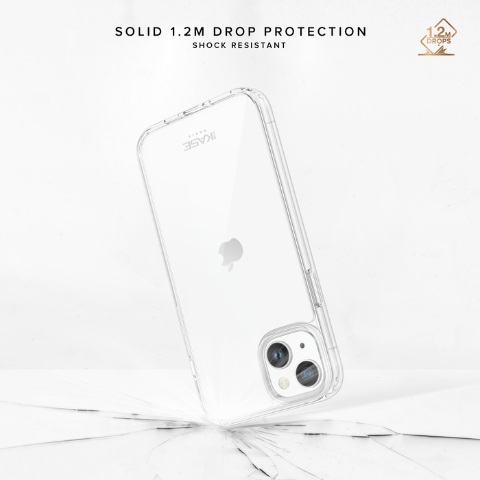 Coque hybride invisible pour Apple iPhone 14, Transparente
