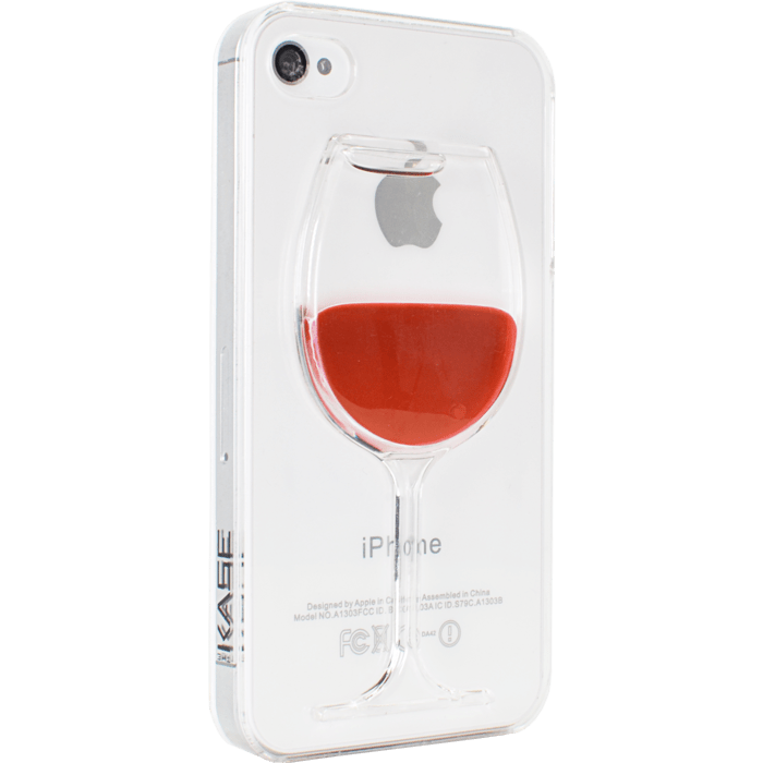 Vin rouge coque pour Apple iPhone 4