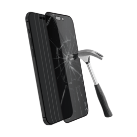 Protection d'&eacute;cran Priv&eacute;e en verre tremp&eacute; (100% de surface couverte) pour Apple iPhone 14 Pro, Noir