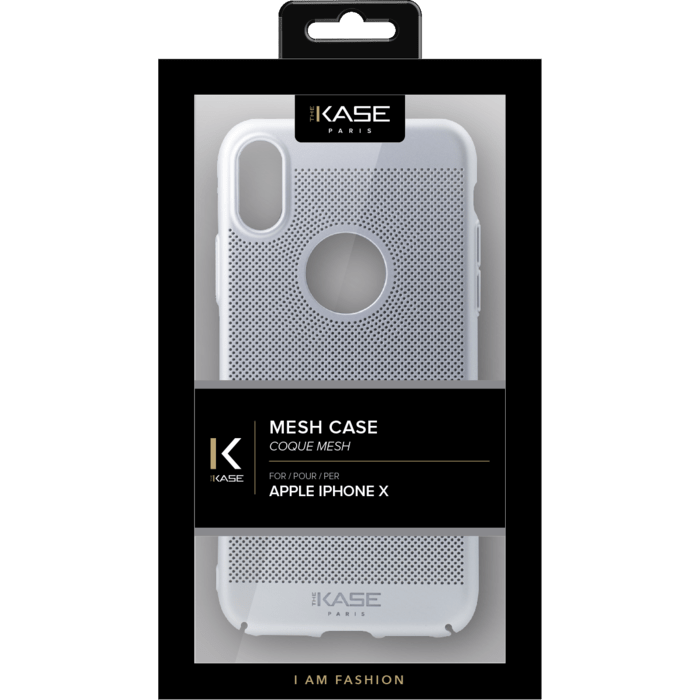 Coque Mesh pour Apple iPhone X, Argent