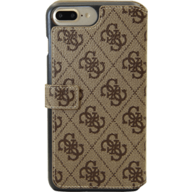 Guess Uptown &Eacute;tui pivotant de type livre pour Apple iPhone 6 Plus / 6s Plus / 7 Plus / 8 Plus, Marron