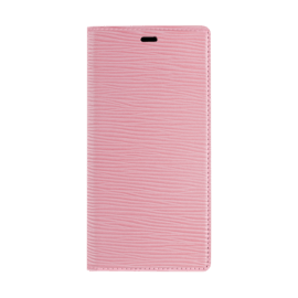 Diarycase 2.0 Coque clapet en cuir v&eacute;ritable avec support aimant&eacute; pour Apple iPhone 12/12 Pro, Rose Pastel